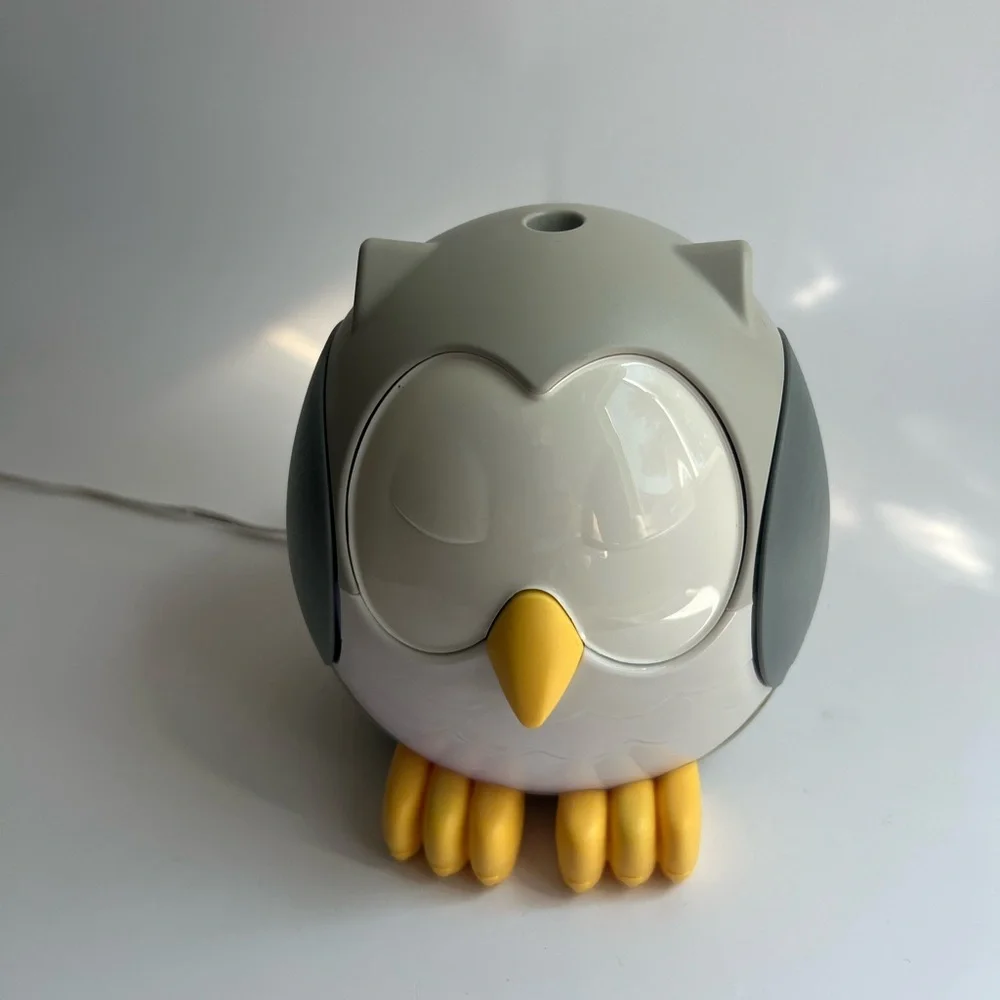 Young Living Feather The Owl Kids Essential Oil Diffuser White Noise Night Light